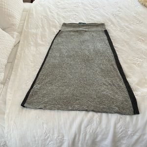 Coin, gray midi knit pencil skirt. Size small. Super soft!